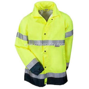 Men's Hi Vis Waterproof Breathable Rain Jacket